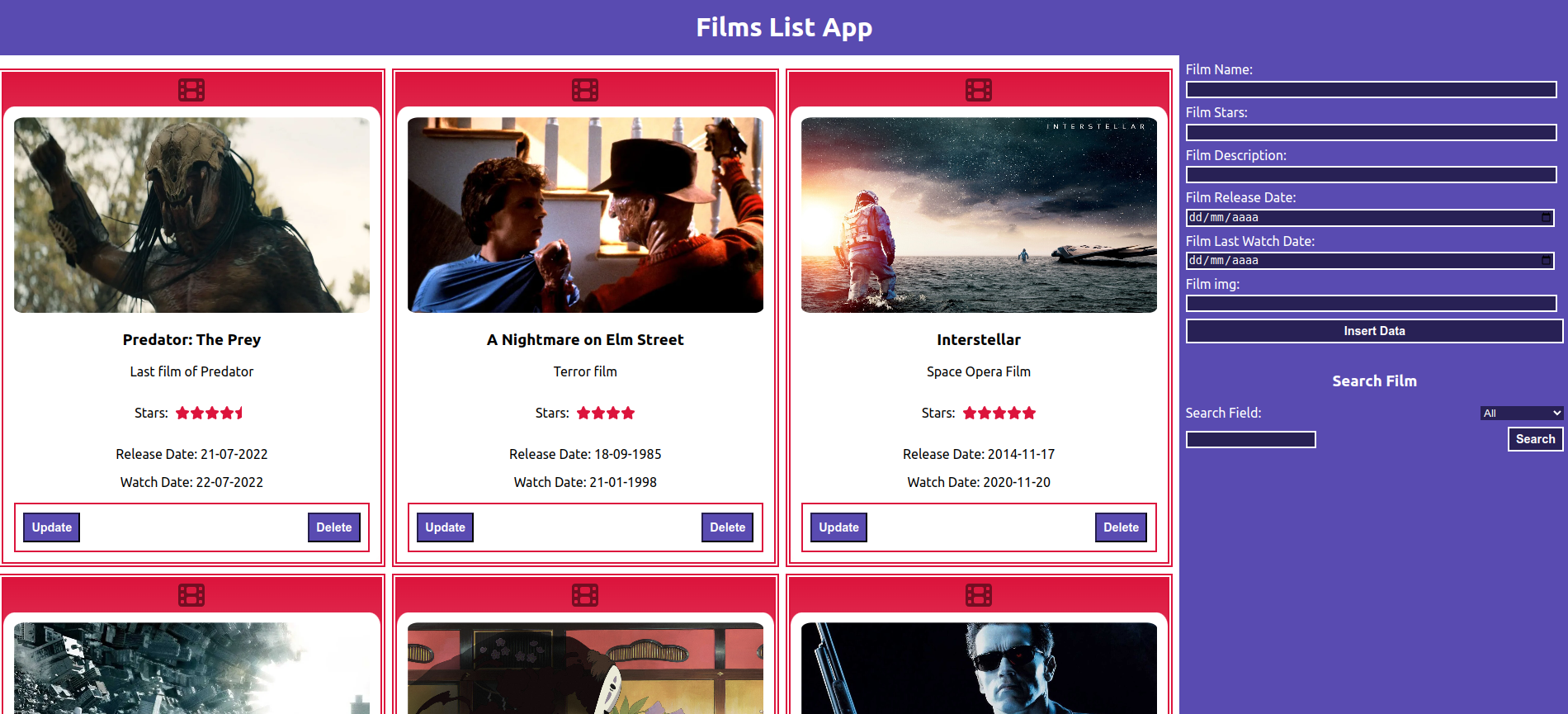 Films List App